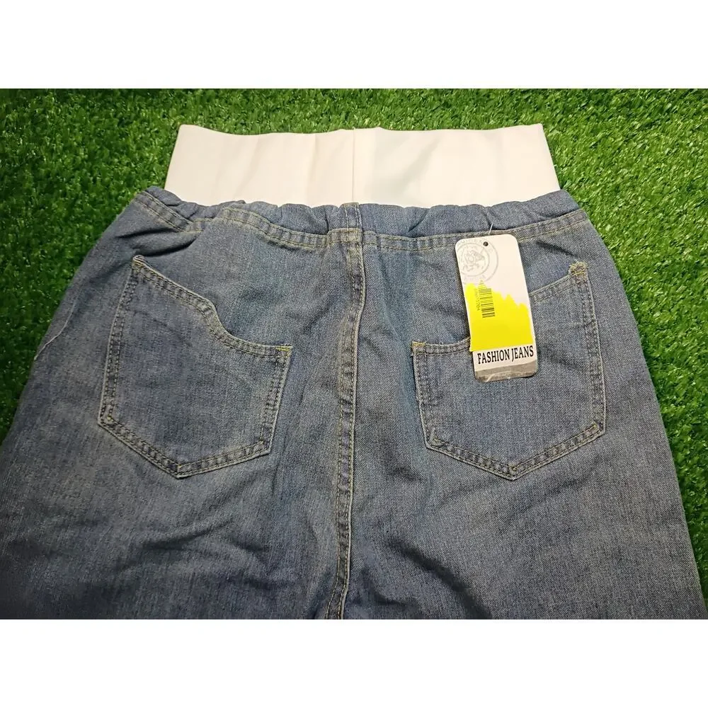 Y2K Fashion Light Wash Wide Leg Baggy Denim Jeans NWT